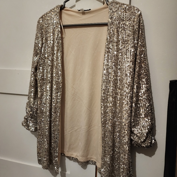 Gold sparkly jacket - Picture 1 of 4